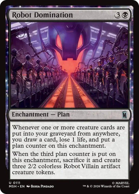 Image for Robot Domination (111) (Foil) (Marvel Super Heroes) (MSH) - Magic: The Gathering