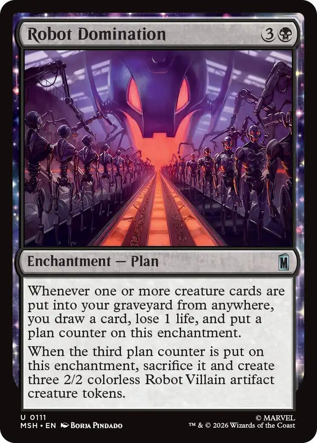 Image for Robot Domination (111) (Foil) (Marvel Super Heroes) (MSH) - Magic: The Gathering