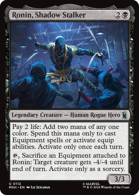 Image for Ronin, Shadow Stalker (112) (Foil) (Marvel Super Heroes) (MSH) - Magic: The Gathering