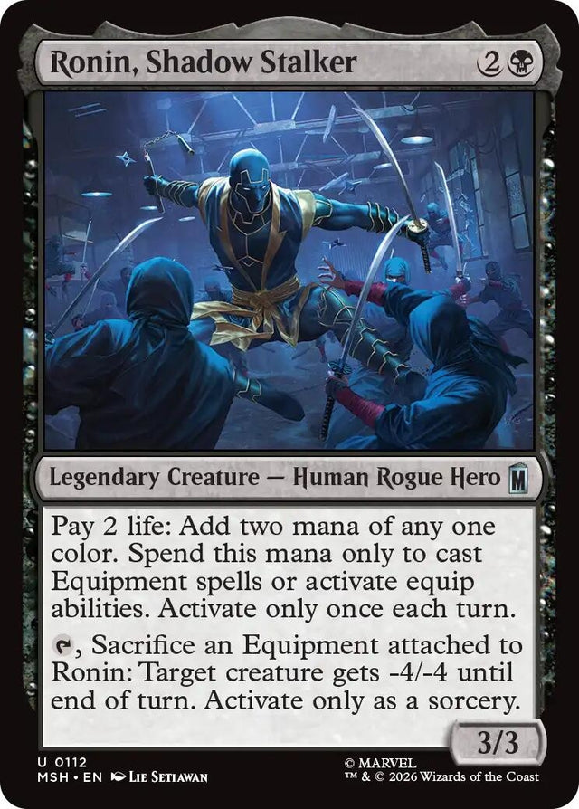 Image for Ronin, Shadow Stalker (112) (Foil) (Marvel Super Heroes) (MSH) - Magic: The Gathering