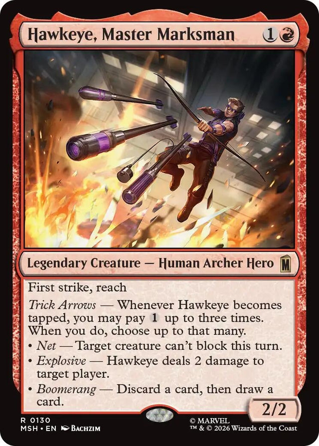 Image for Hawkeye, Master Marksman (130) (Foil) (Marvel Super Heroes) (MSH) - Magic: The Gathering
