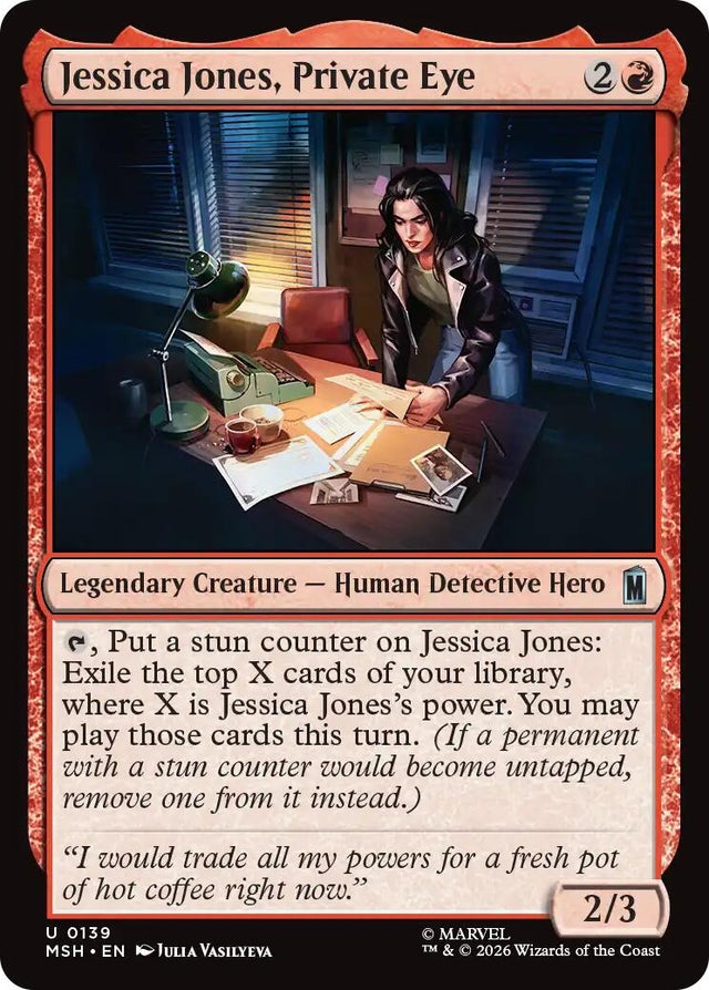 Image for Jessica Jones, Private Eye (139) (Marvel Super Heroes) (MSH) - Magic: The Gathering