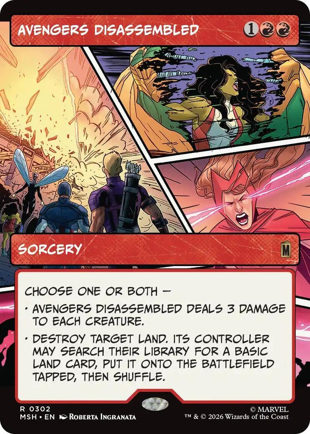 Image for Avengers Disassembled (Borderless) (302) (Marvel Super Heroes) (MSH) - Magic: The Gathering
