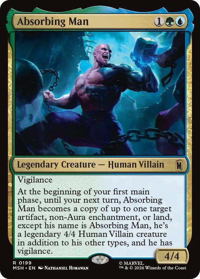 Image for Absorbing Man (199) (Marvel Super Heroes) (MSH) - Magic: The Gathering
