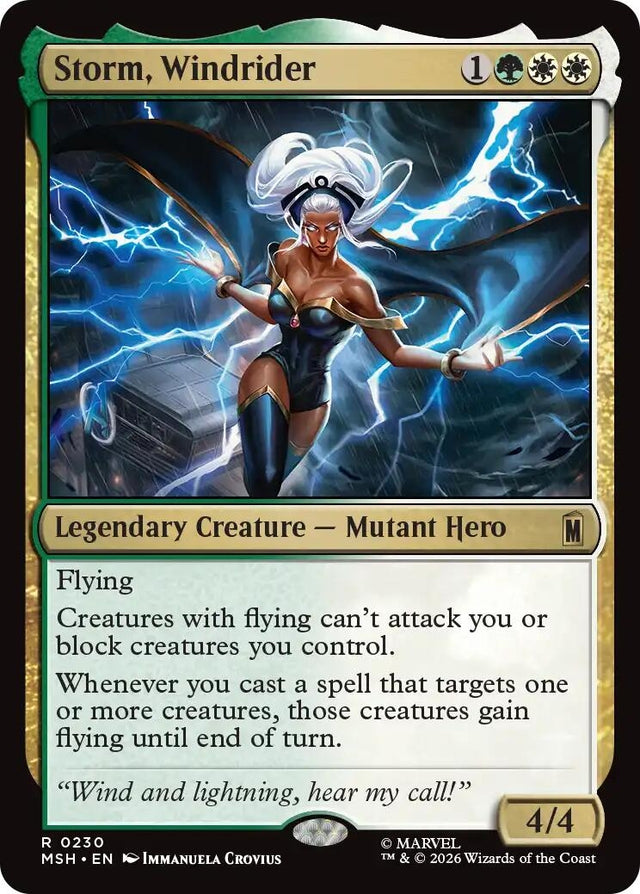 Image for Storm, Windrider (230) (Foil) (Marvel Super Heroes) (MSH) - Magic: The Gathering
