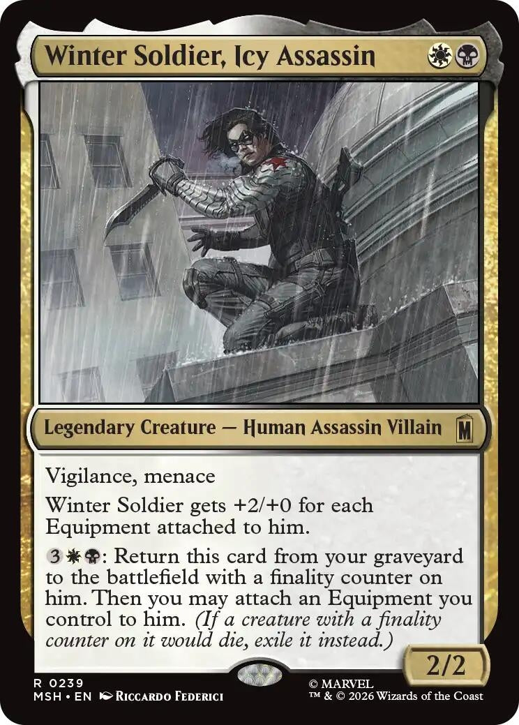 Image for Winter Soldier, Icy Assassin (239) (Marvel Super Heroes) (MSH) - Magic: The Gathering