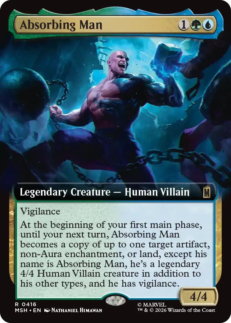 Image for Absorbing Man (Extended Art) (416) (Marvel Super Heroes) (MSH) - Magic: The Gathering