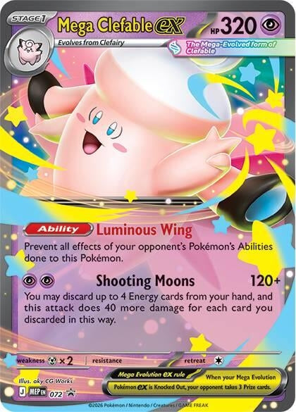 Image for Mega Clefable ex - 072 (072) (Holofoil) (ME: Mega Evolution Promo) - Pokemon