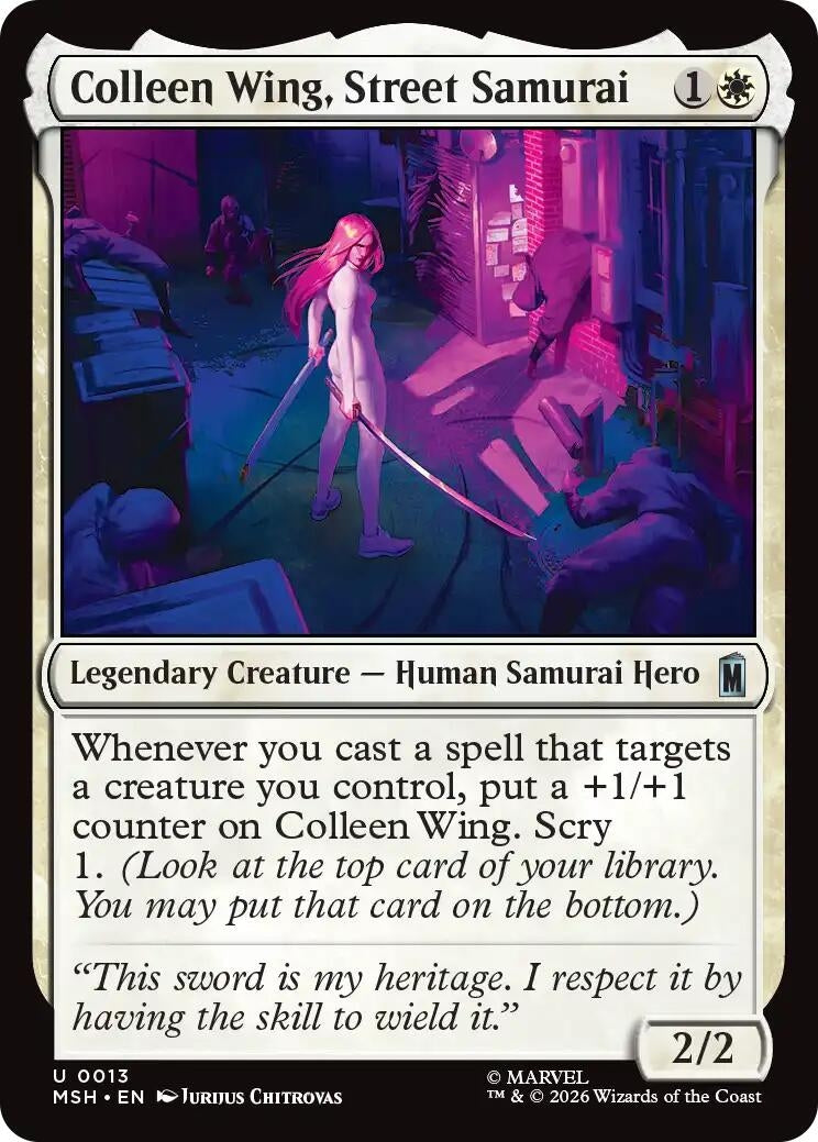 Image for Colleen Wing, Street Samurai (13) (Marvel Super Heroes) (MSH) - Magic: The Gathering