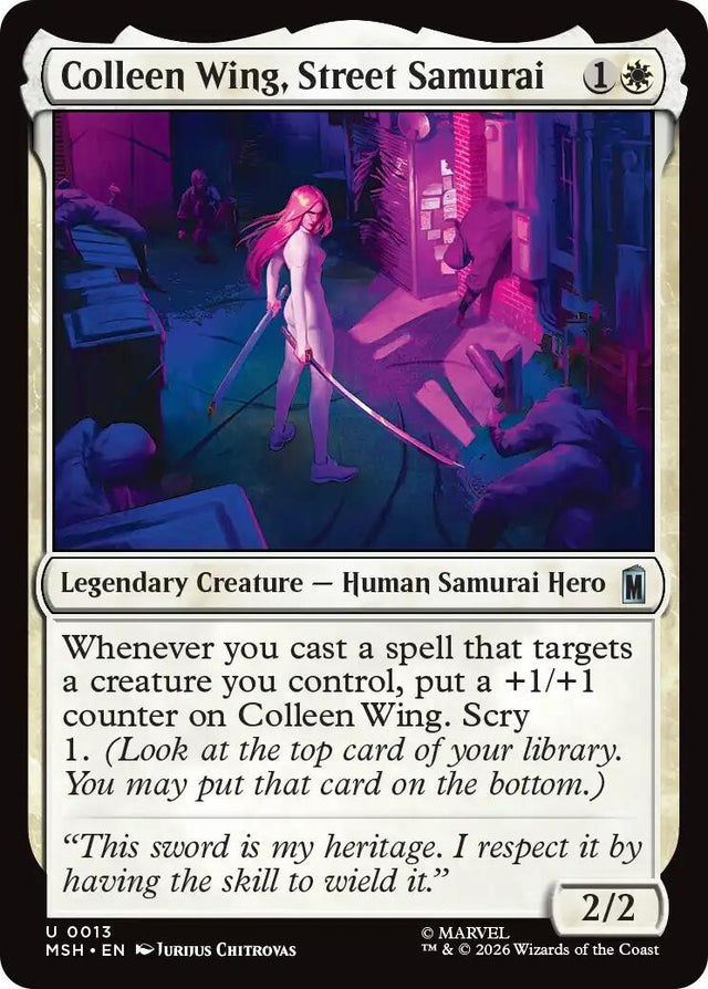 Image for Colleen Wing, Street Samurai (13) (Foil) (Marvel Super Heroes) (MSH) - Magic: The Gathering