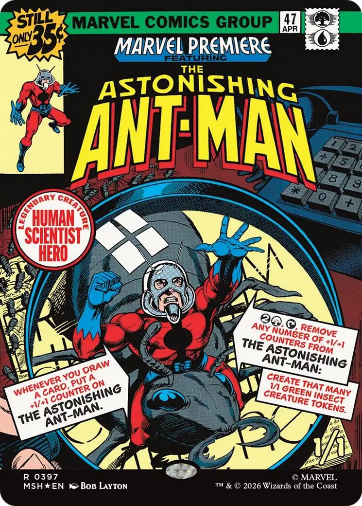 Image for The Astonishing Ant-Man (Borderless) (397) (Foil) (Marvel Super Heroes) (MSH) - Magic: The Gathering