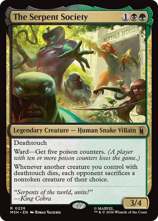 Image for The Serpent Society (226) (Marvel Super Heroes) (MSH) - Magic: The Gathering