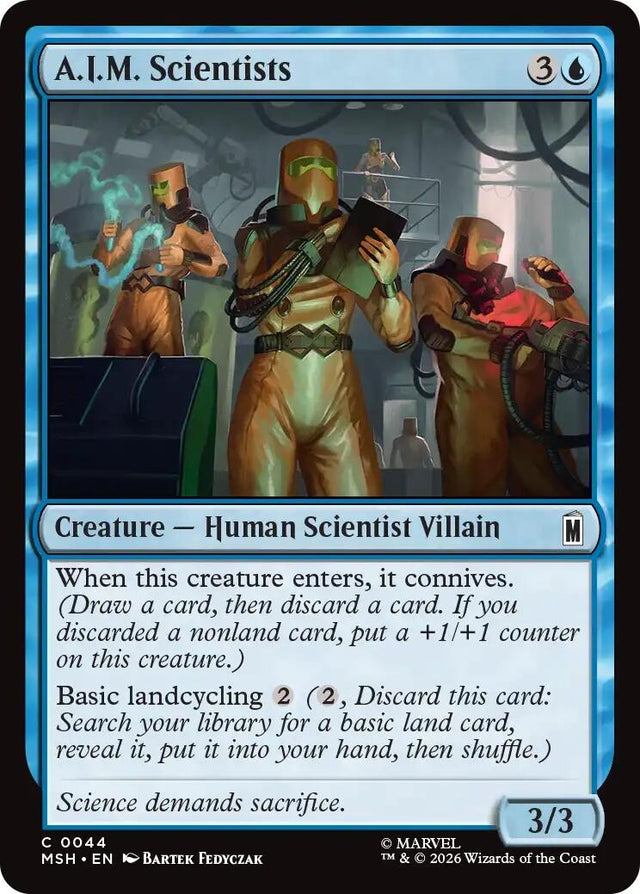 Image for A.I.M. Scientists (44) (Marvel Super Heroes) (MSH) - Magic: The Gathering