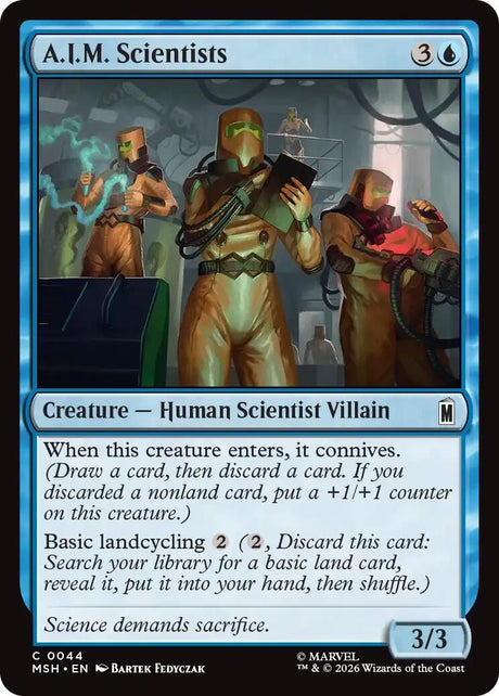Image for A.I.M. Scientists (44) (Foil) (Marvel Super Heroes) (MSH) - Magic: The Gathering