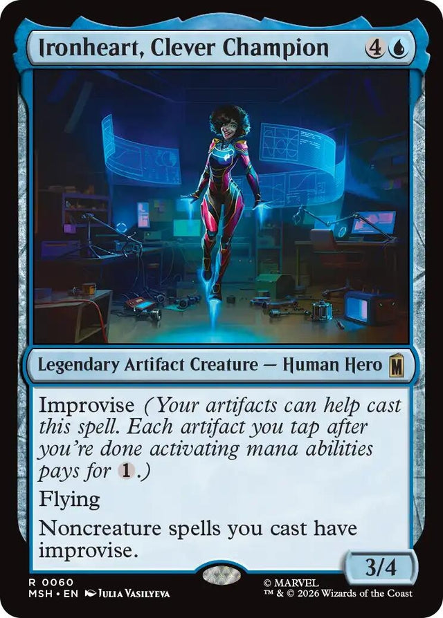 Image for Ironheart, Clever Champion (60) (Foil) (Marvel Super Heroes) (MSH) - Magic: The Gathering