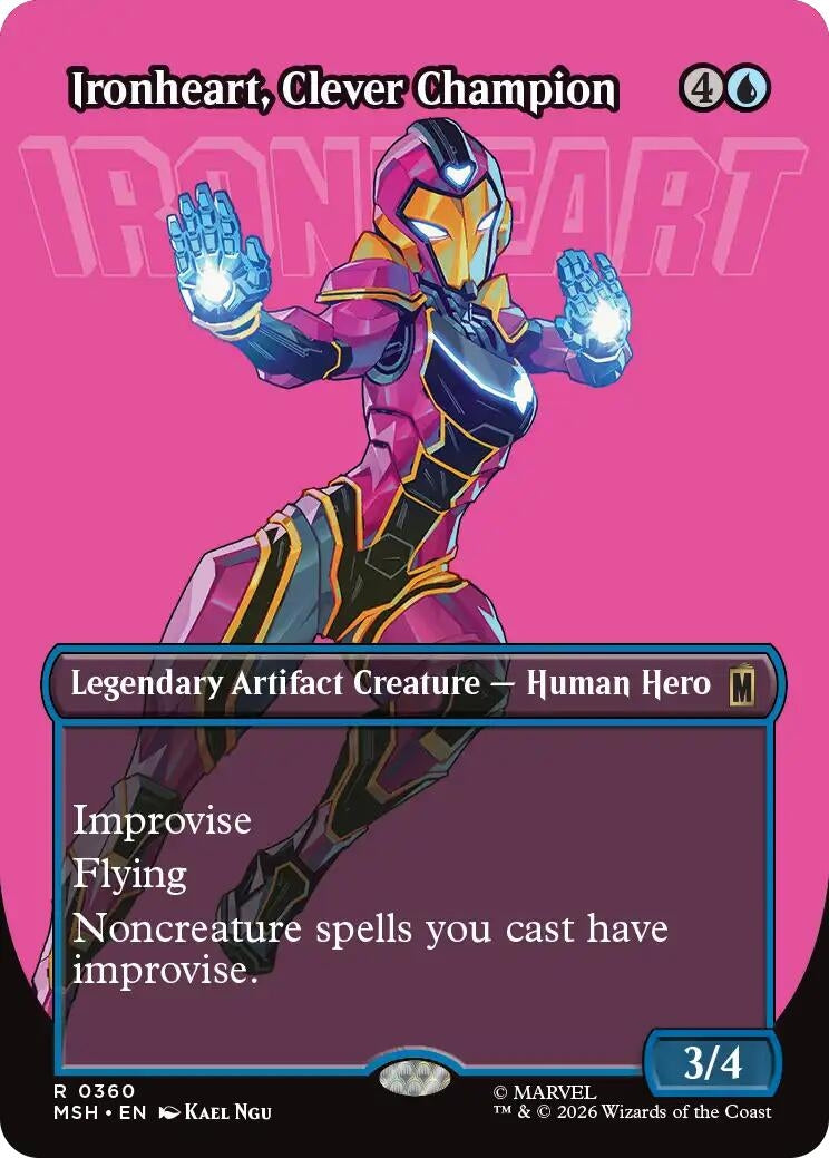 Image for Ironheart, Clever Champion (Borderless) (360) (Marvel Super Heroes) (MSH) - Magic: The Gathering
