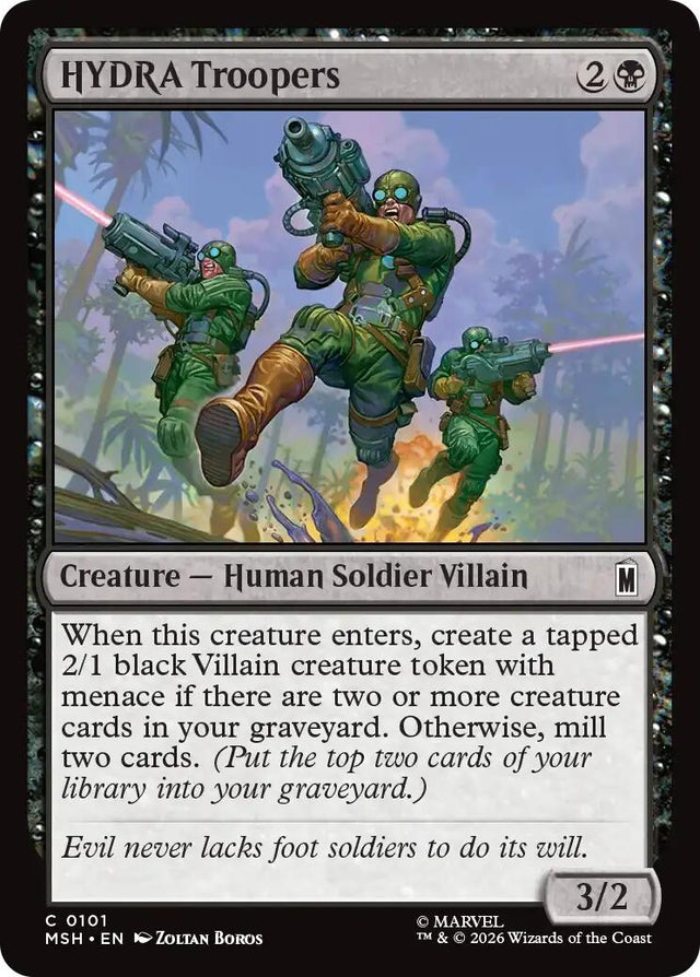 Image for HYDRA Troopers (101) (Marvel Super Heroes) (MSH) - Magic: The Gathering