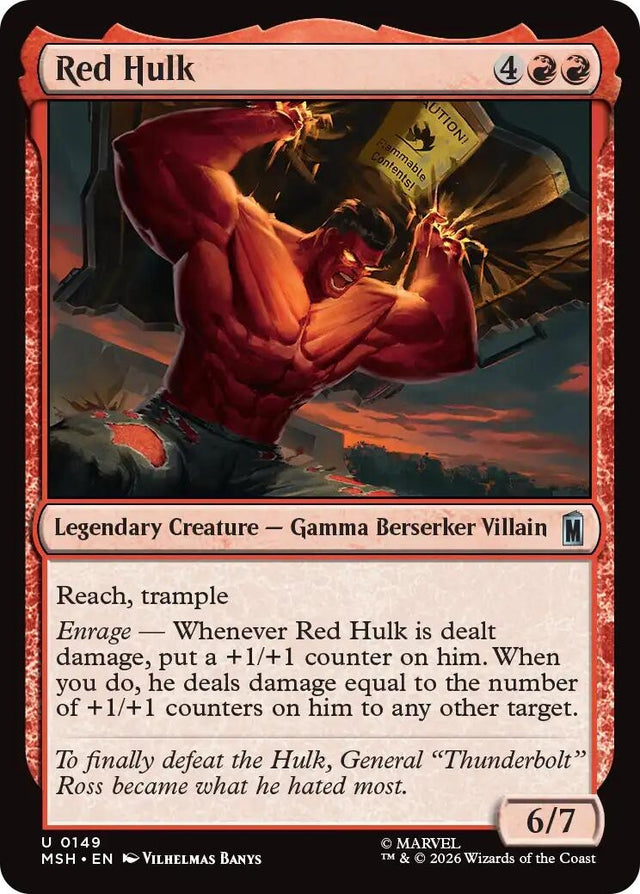 Image for Red Hulk (149) (Foil) (Marvel Super Heroes) (MSH) - Magic: The Gathering
