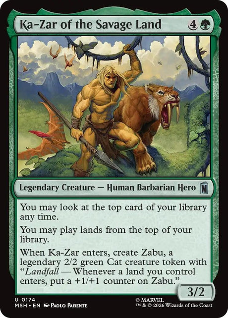 Image for Ka-Zar of the Savage Land (174) (Marvel Super Heroes) (MSH) - Magic: The Gathering