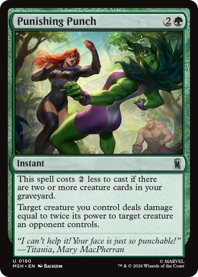 Image for Punishing Punch (180) (Marvel Super Heroes) (MSH) - Magic: The Gathering