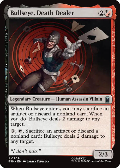 Image for Bullseye, Death Dealer (209) (Foil) (Marvel Super Heroes) (MSH) - Magic: The Gathering