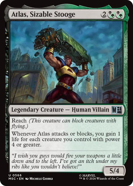 Image for Atlas, Sizable Stooge (566) (Commander: Marvel Super Heroes) (MSC) - Magic: The Gathering