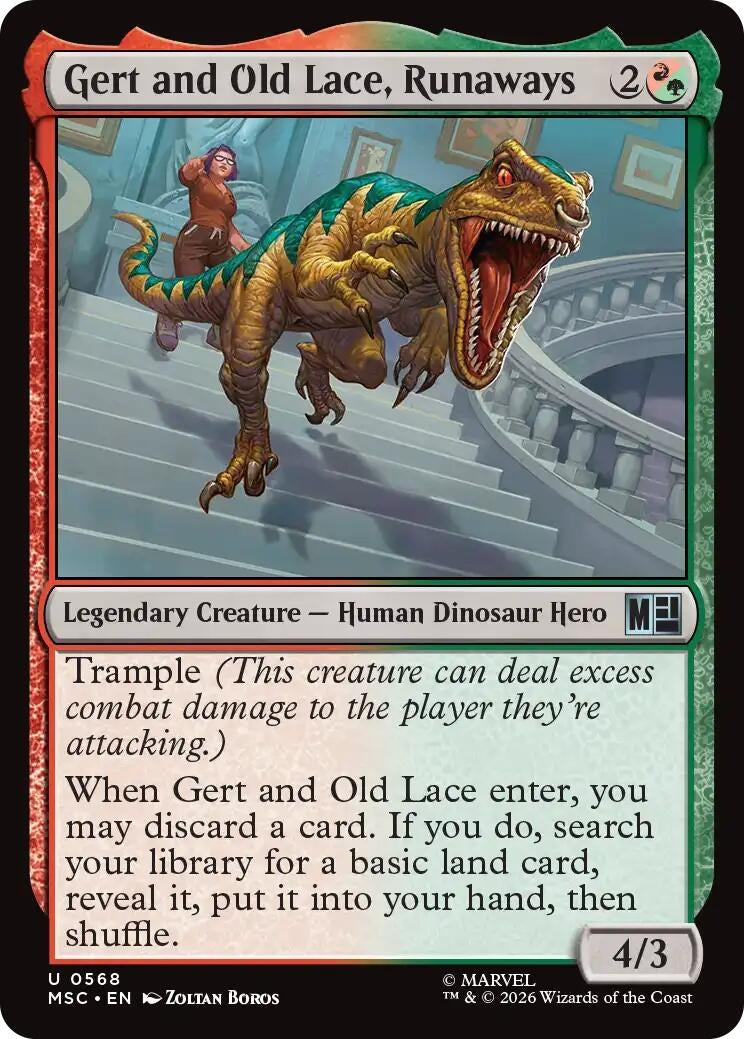 Image for Gert and Old Lace, Runaways (568) (Foil) (Commander: Marvel Super Heroes) (MSC) - Magic: The Gathering