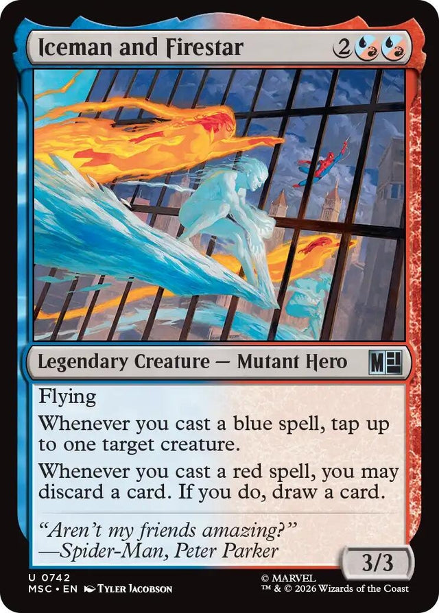 Image for Iceman and Firestar (742) (Commander: Marvel Super Heroes) (MSC) - Magic: The Gathering