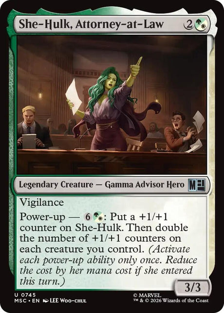 Image for She-Hulk, Attorney-at-Law (745) (Commander: Marvel Super Heroes) (MSC) - Magic: The Gathering
