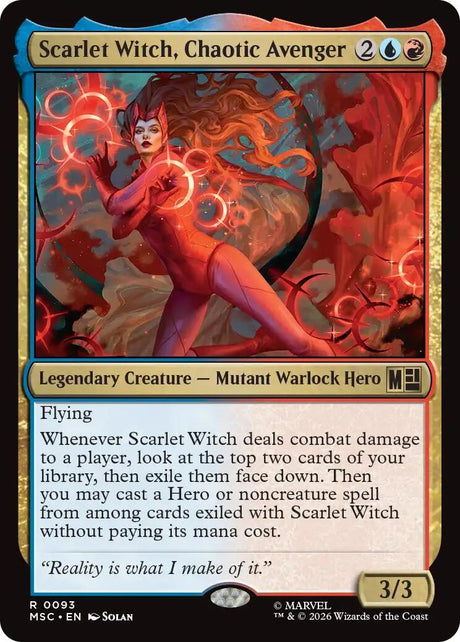 Image for Scarlet Witch, Chaotic Avenger (93) (Commander: Marvel Super Heroes) (MSC) - Magic: The Gathering