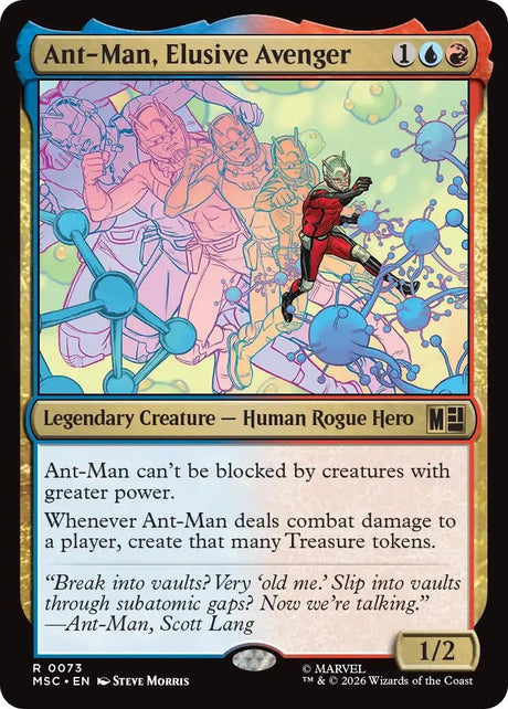 Image for Ant-Man, Elusive Avenger (Surge Foil) (73) (Foil) (Commander: Marvel Super Heroes) (MSC) - Magic: The Gathering