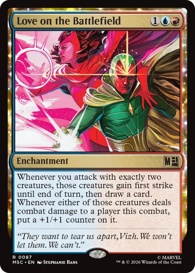 Image for Love on the Battlefield (Surge Foil) (87) (Foil) (Commander: Marvel Super Heroes) (MSC) - Magic: The Gathering