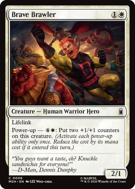 Image for Brave Brawler (8) (Marvel Super Heroes) (MSH) - Magic: The Gathering