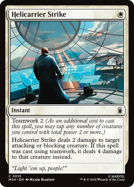 Image for Helicarrier Strike (15) (Foil) (Marvel Super Heroes) (MSH) - Magic: The Gathering