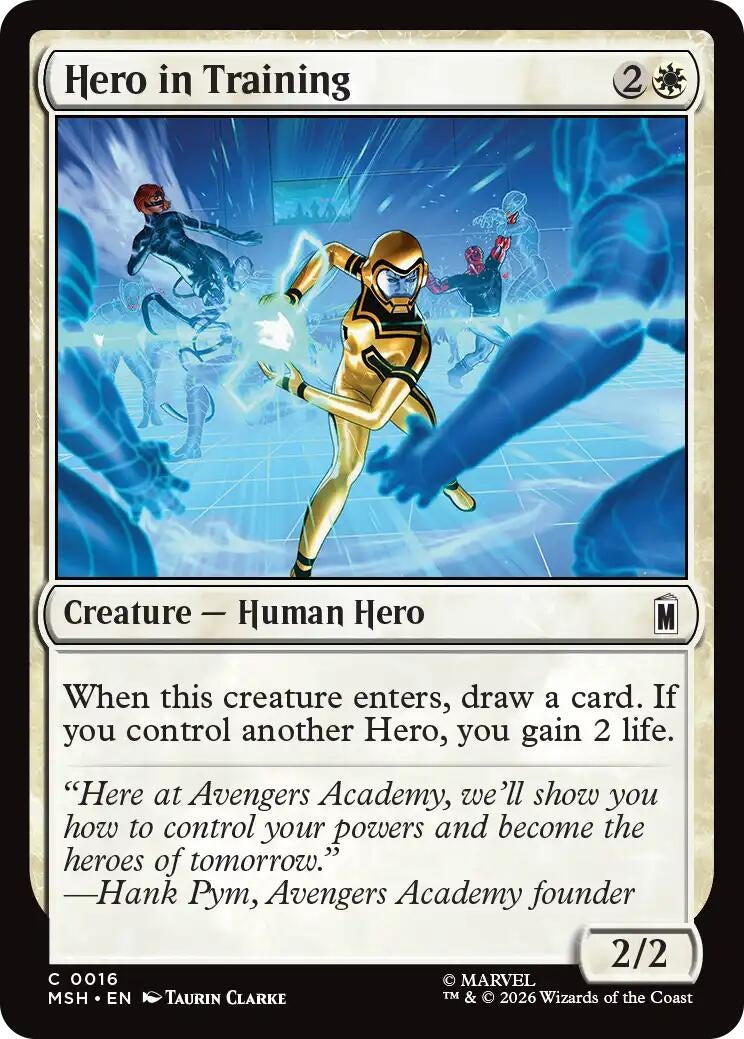 Image for Hero in Training (16) (Foil) (Marvel Super Heroes) (MSH) - Magic: The Gathering