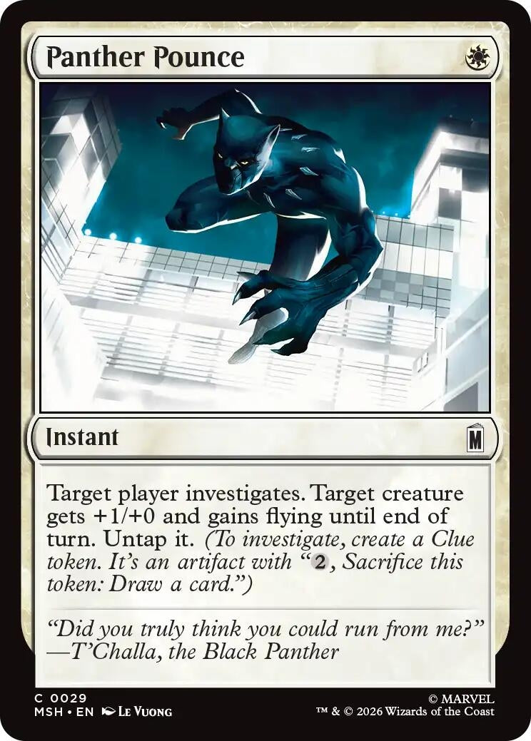 Image for Panther Pounce (29) (Marvel Super Heroes) (MSH) - Magic: The Gathering