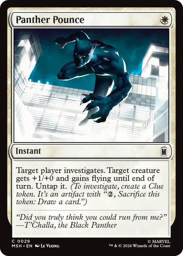 Image for Panther Pounce (29) (Foil) (Marvel Super Heroes) (MSH) - Magic: The Gathering