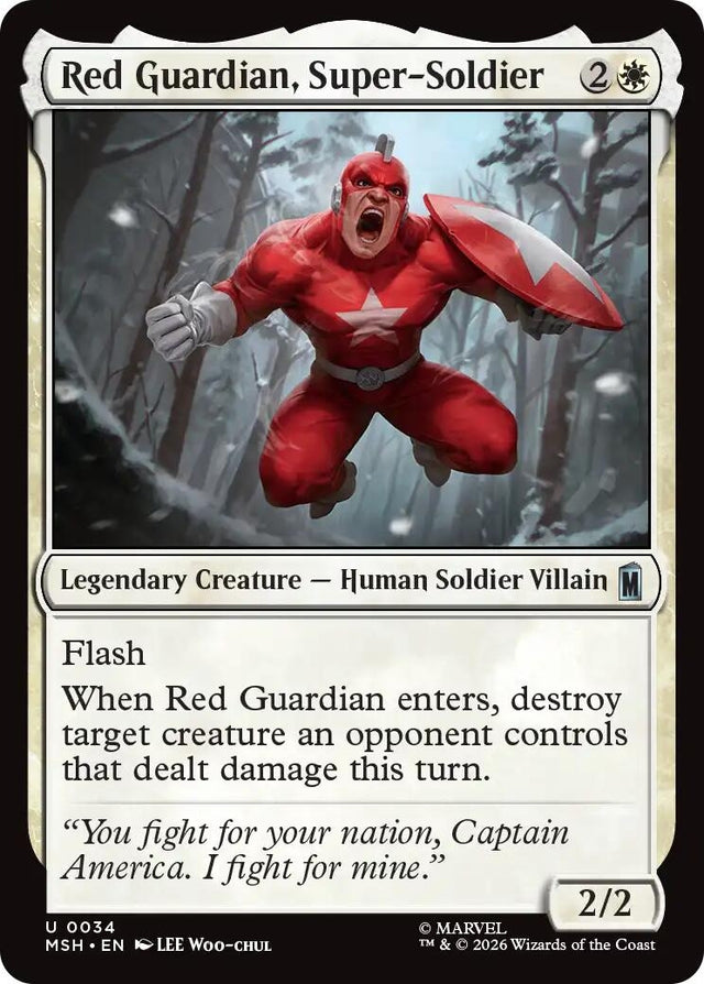 Image for Red Guardian, Super-Soldier (34) (Marvel Super Heroes) (MSH) - Magic: The Gathering