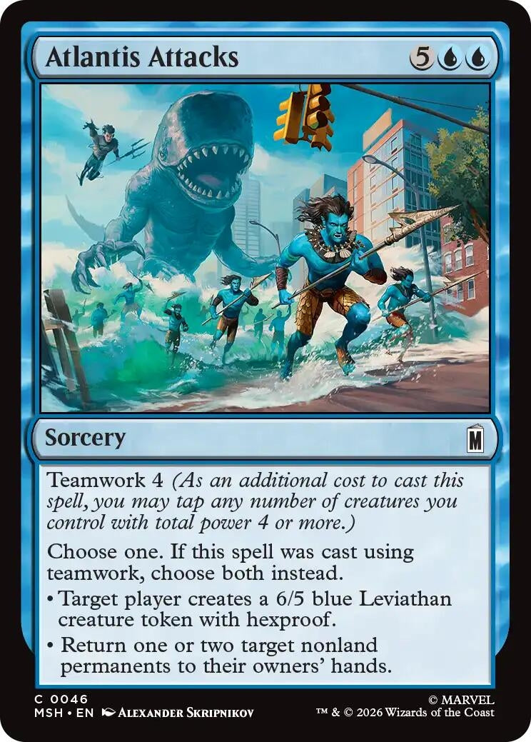 Image for Atlantis Attacks (46) (Marvel Super Heroes) (MSH) - Magic: The Gathering