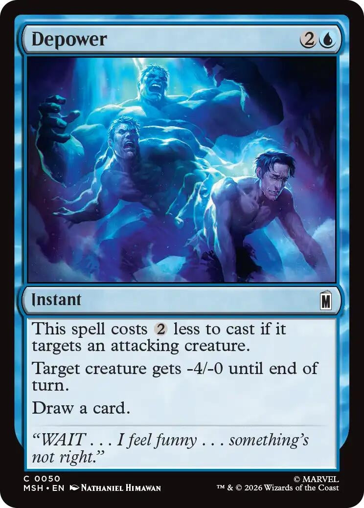 Image for Depower (50) (Foil) (Marvel Super Heroes) (MSH) - Magic: The Gathering
