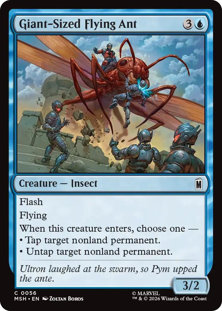 Image for Giant-Sized Flying Ant (56) (Marvel Super Heroes) (MSH) - Magic: The Gathering