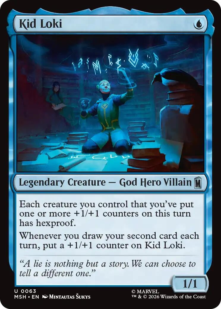 Image for Kid Loki (63) (Foil) (Marvel Super Heroes) (MSH) - Magic: The Gathering