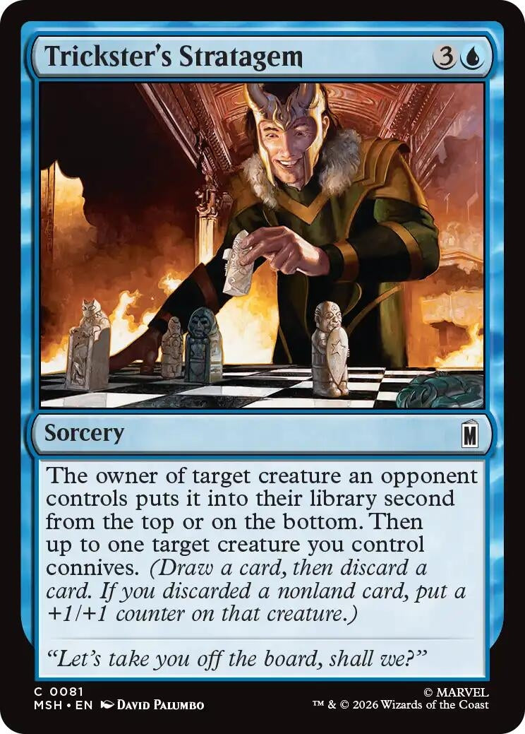 Image for Trickster's Stratagem (81) (Foil) (Marvel Super Heroes) (MSH) - Magic: The Gathering