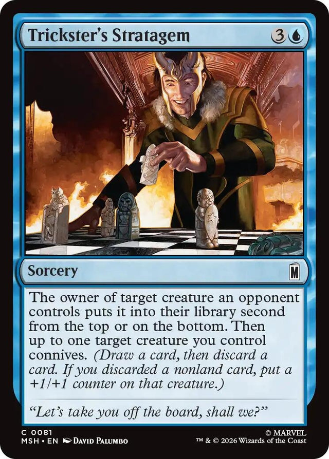 Image for Trickster's Stratagem (81) (Foil) (Marvel Super Heroes) (MSH) - Magic: The Gathering