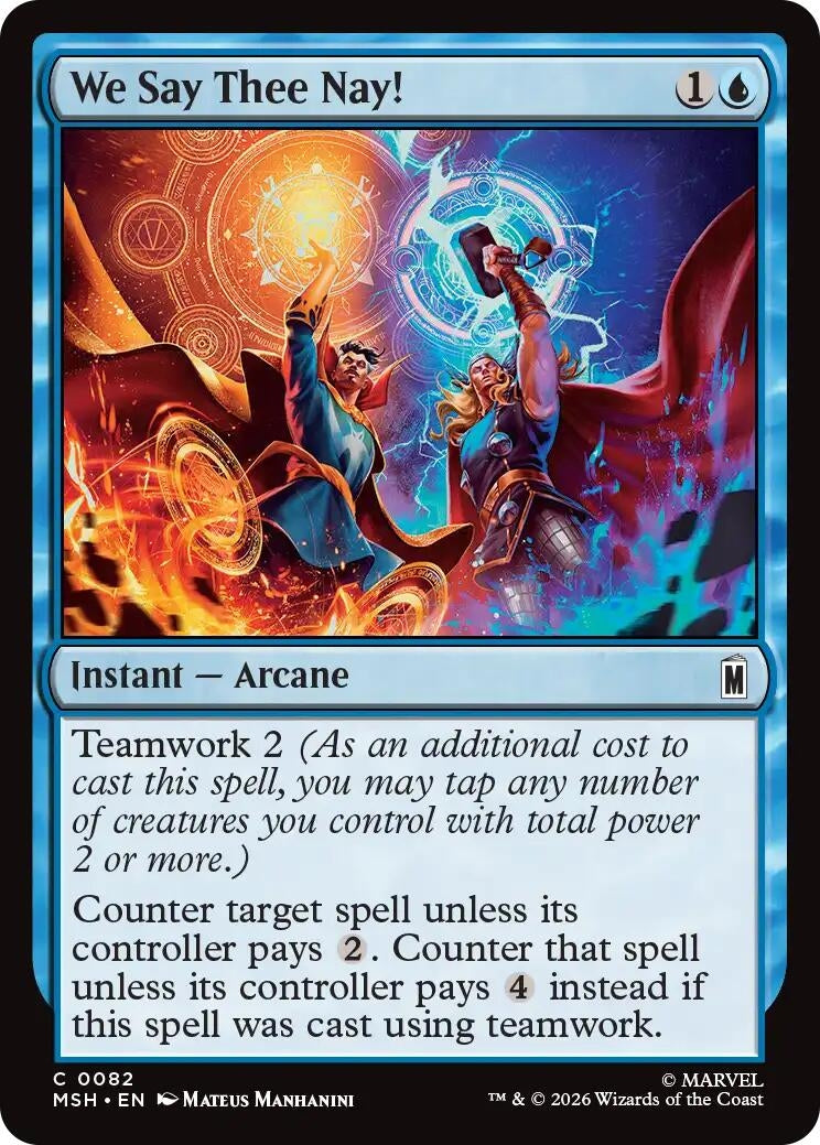 Image for We Say Thee Nay! (82) (Marvel Super Heroes) (MSH) - Magic: The Gathering