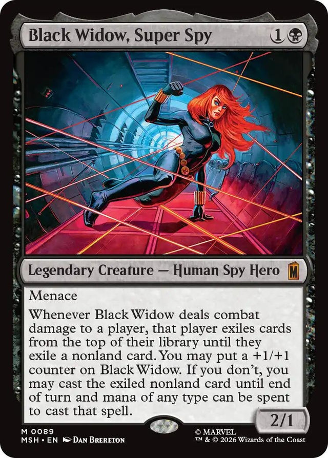 Image for Black Widow, Super Spy (89) (Marvel Super Heroes) (MSH) - Magic: The Gathering