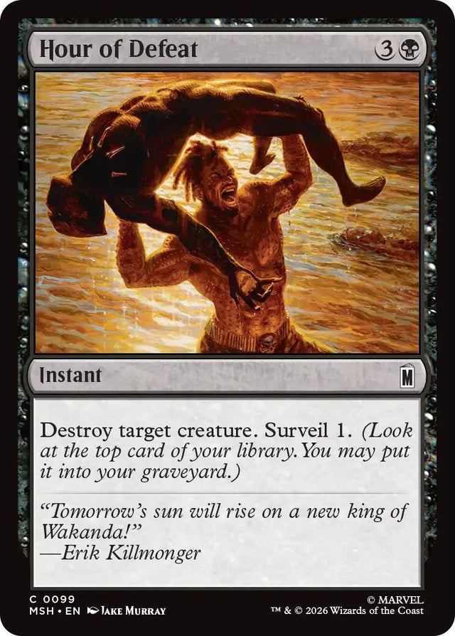 Image for Hour of Defeat (99) (Foil) (Marvel Super Heroes) (MSH) - Magic: The Gathering