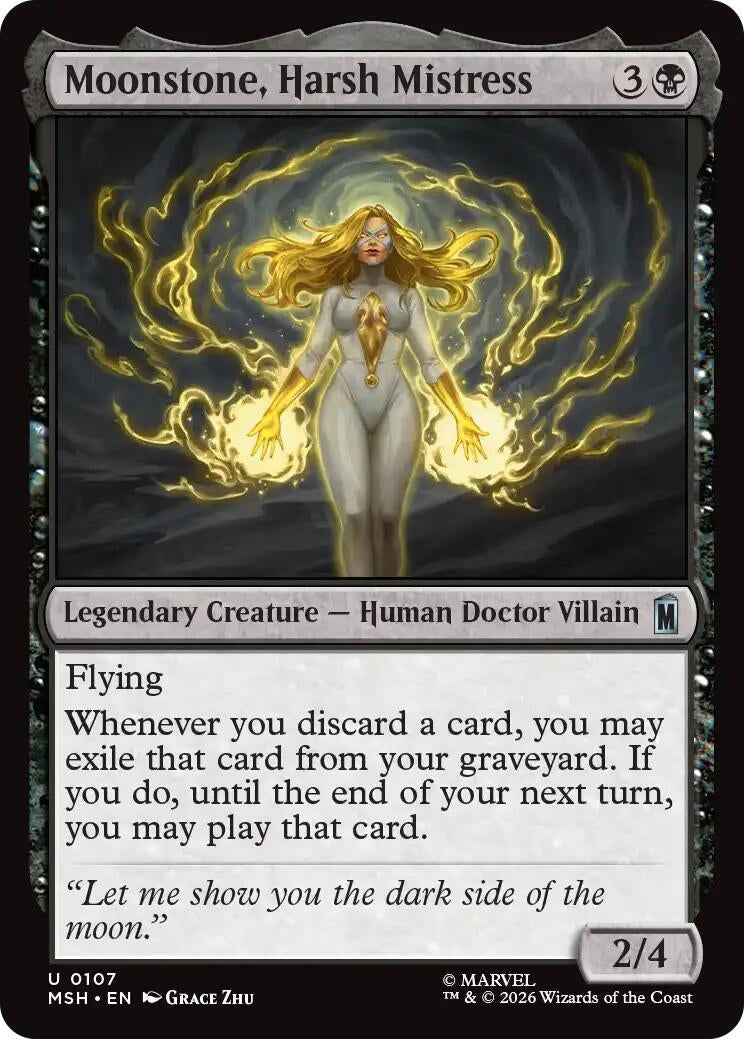 Image for Moonstone, Harsh Mistress (107) (Marvel Super Heroes) (MSH) - Magic: The Gathering