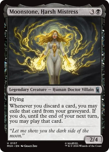 Image for Moonstone, Harsh Mistress (107) (Marvel Super Heroes) (MSH) - Magic: The Gathering