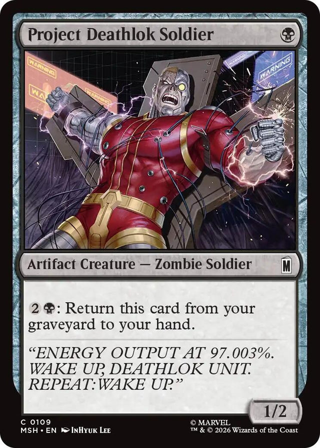 Image for Project Deathlok Soldier (109) (Foil) (Marvel Super Heroes) (MSH) - Magic: The Gathering